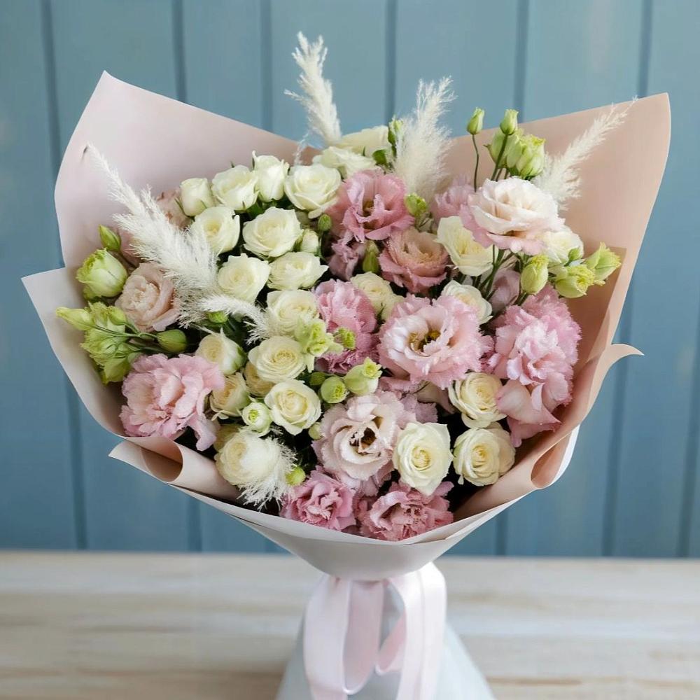 Букет цветов из: Альстромерии и Розы в Ясной