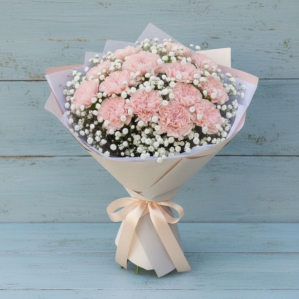 Букет цветов из: Гвоздики в Ясной