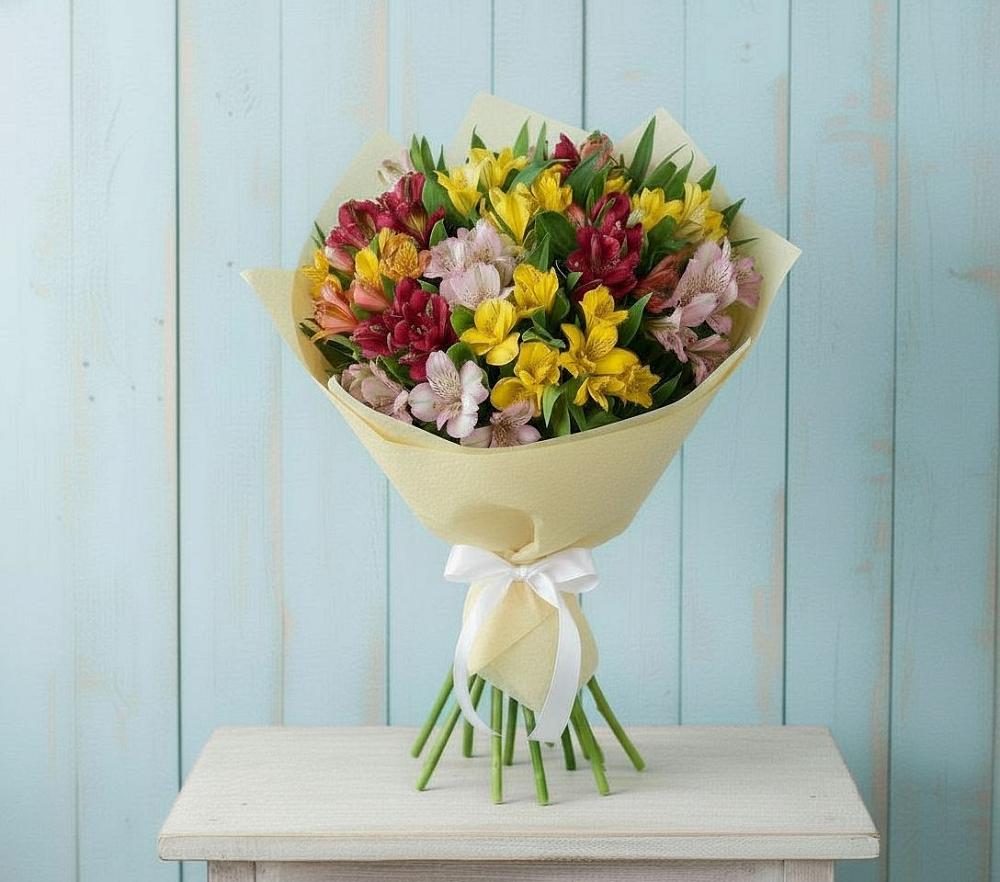 Букет цветов из: Альстромерии в Ясной