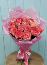 Букет 15 Розовых роз Равель в Ясной