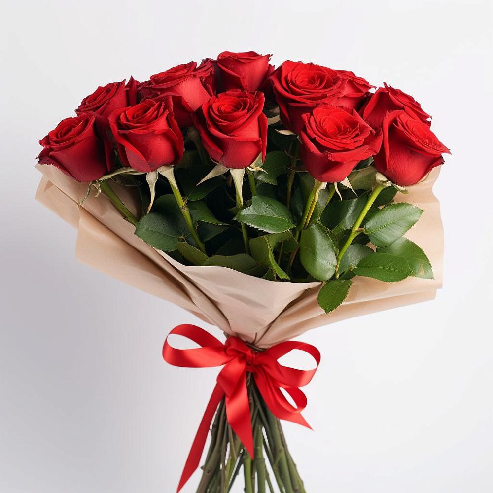 Букет 11 Красных роз Эдлесс Лав в Ясной